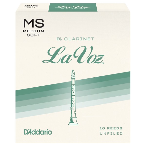 D'Addario La Voz Clarinet Reeds, Medium-Soft (10 Pack)