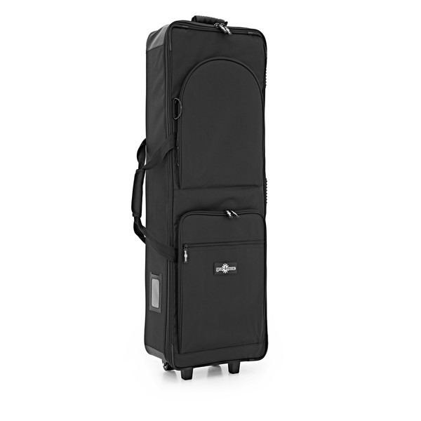 76 Key Lightweight Keyboard Case with Wheels by Gear4music