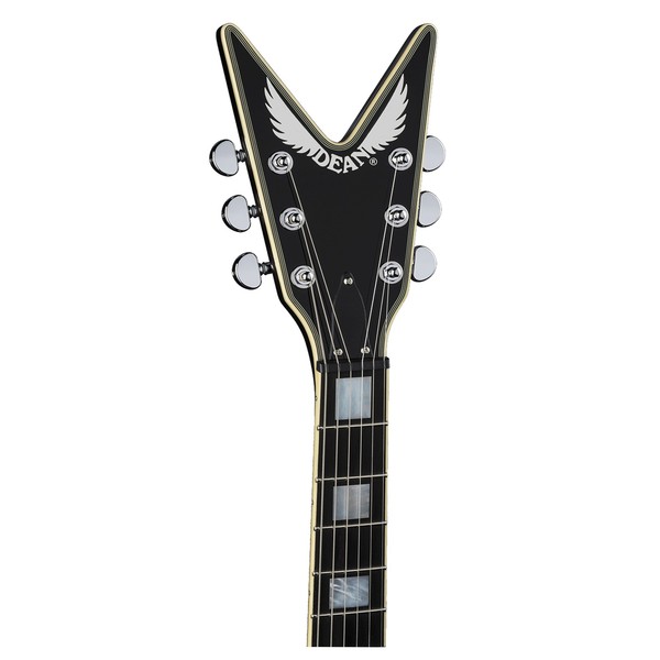 Dean Cadi 40th Anniversary Electric Guitar, Flip Blue/Purple - headstock front