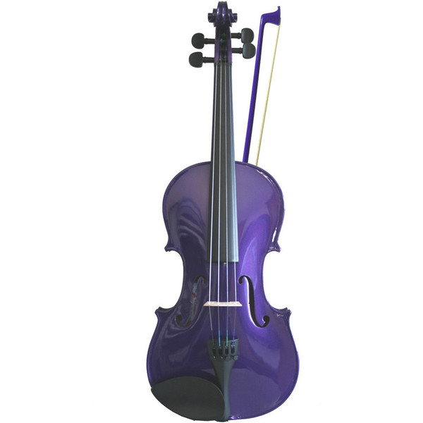 Rainbow Fantasia Coloured Violin Outfit Size 3/4 Purple 