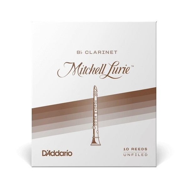 D'Addario Mitchell Lurie Bb Clarinet Reeds, 2.5 (10 Pack)