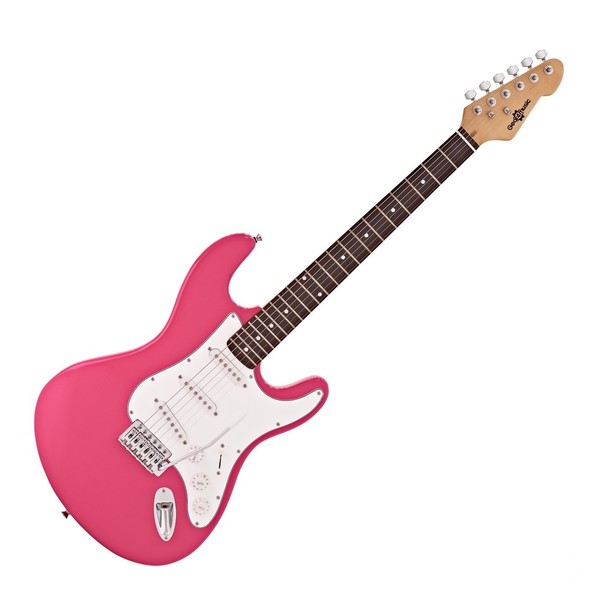 LA Electric Guitar by Gear4music, Pink