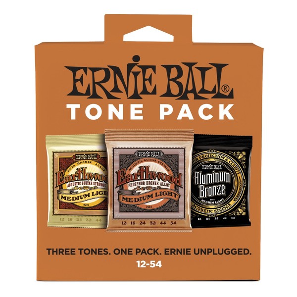 Ernie Ball Earthwood Medium Light 12-54 Tone Pack