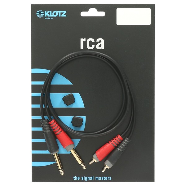Klotz M 1/4'' Jack - M RCA Cable Set
