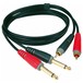 Klotz 1/4'' Jack - RCA Cable Set, 2m