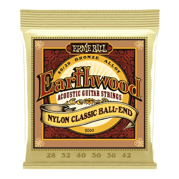 Ernie Ball Earthwood 2069 Nylon Folk Ball-End Set