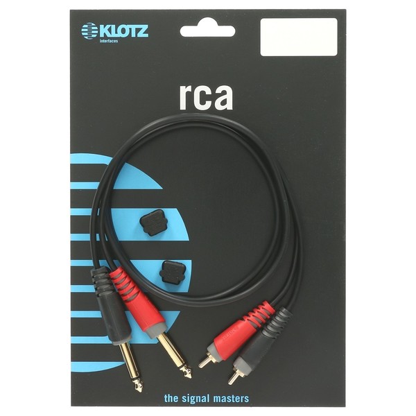 Klotz M 1/4'' Jack - M RCA Cable Set