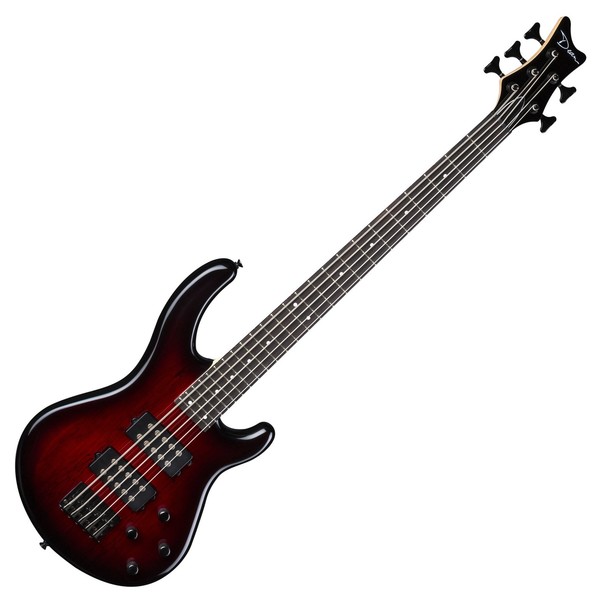 Dean Edge 2 5-String Bass Guitar, Trans Red