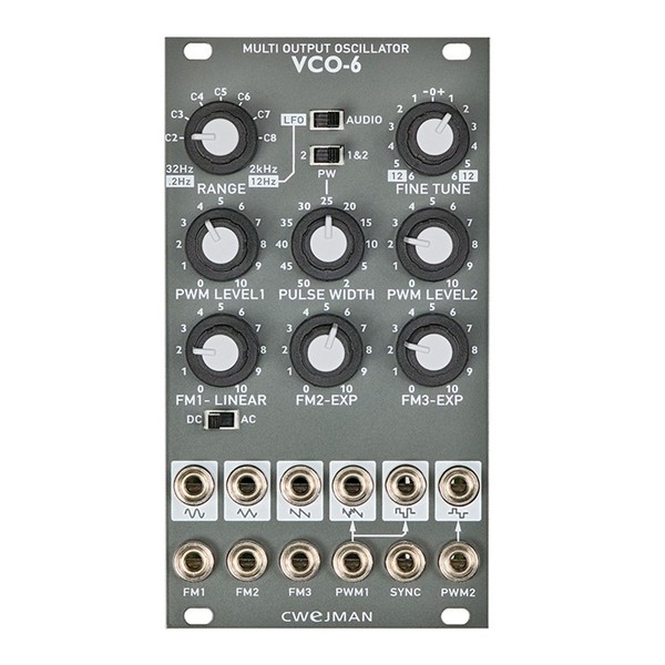 Cwejman VCO-6 Multi Output Oscillator Front