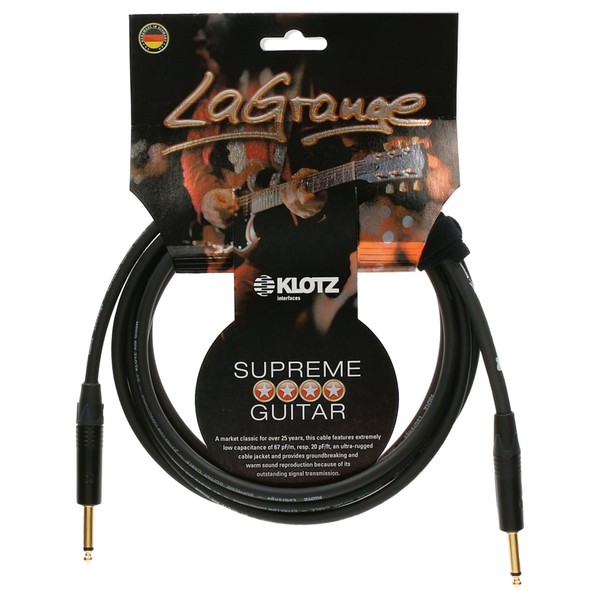 Klotz LaGrange Guitar Cable, 3m