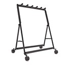 Wheeled 5 Guitar Rack by Gear4music
