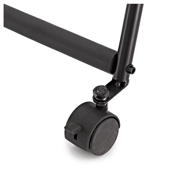 Wheeled 5 Guitar Rack by Gear4music
