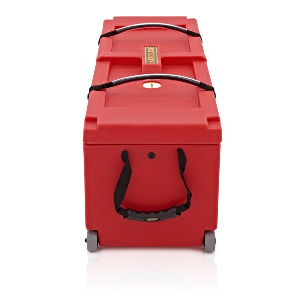 Hardcase 40" Hardware Case with Wheels, Red