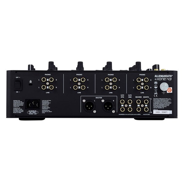 Allen & Heath Xone 43 Club & DJ Mixer Connections