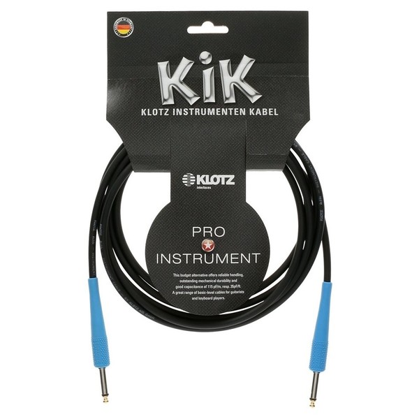 Klotz KIKC Instrument Cable, 4.5m