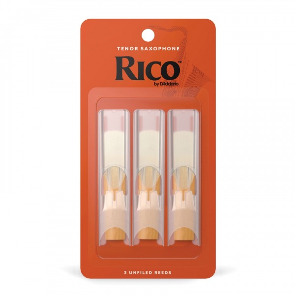 Rico by D'Addario Tenor Saxophone Reeds, 3.5 (3 Pack)