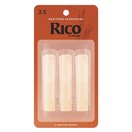 Rico by D'Addario Baritone Saxophone Reeds, 2.5 (3 Pack)
