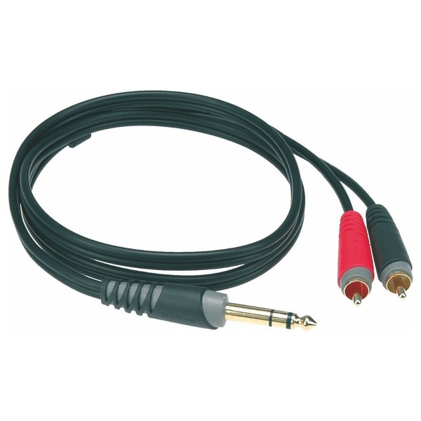 Klotz Y-Cable 1/4'' - Twin RCA Cable, 1m
