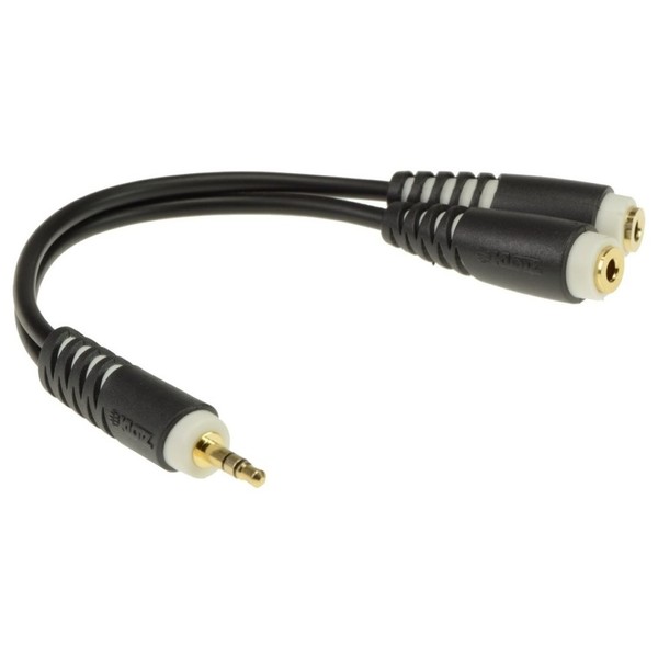 Klotz Y-Cable 3.5mm - Twin Female 3.5mm Compact Headphone Distributor
