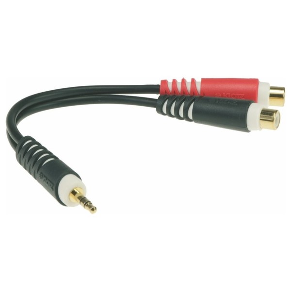 Klotz Short Y-Cable 3.5mm - Twin RCA Adapter, 0.2m 1