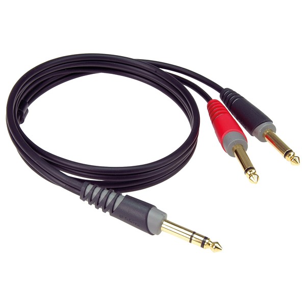 Klotz 1/4'' TRS Jack - 1/4'' TS Jacks Interconnect Cable, 2m