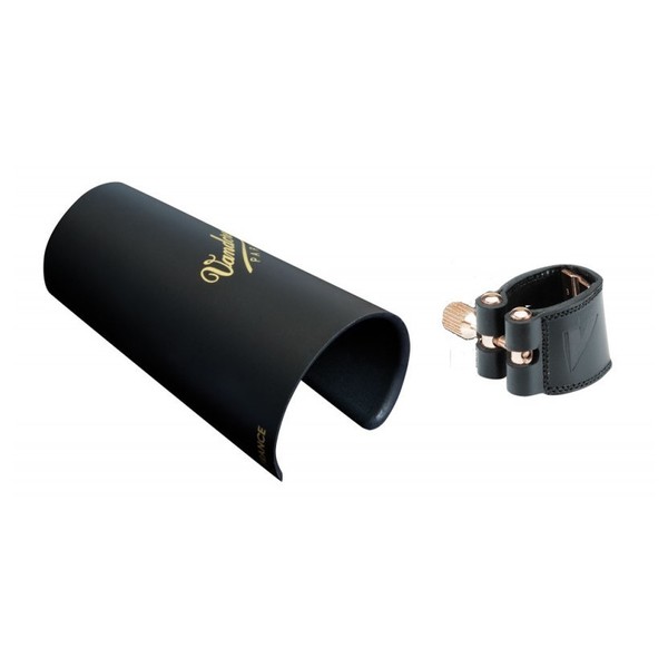 Vandoren Cuir Alto Sax Ligature, Leather with Plastic Cap