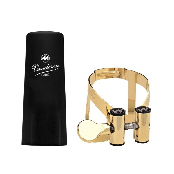 Vandoren Masters Clarinet Bb Ligature Gold Plated with Plastic Cap