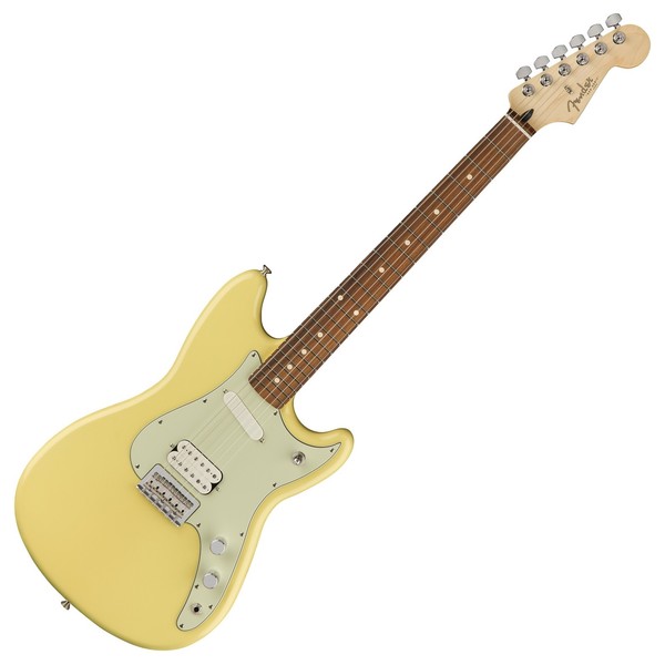 Fender Duo-Sonic HS Electric Guitar, Pau Ferro, Canary Diamond