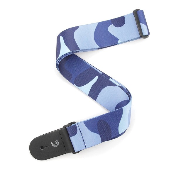 Planet Waves 2'' Woven Guitar Strap, Camo Blue