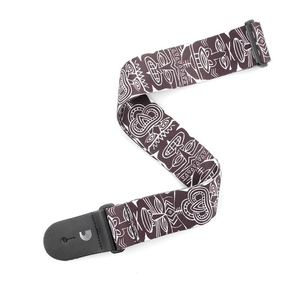 Planet Waves 2'' Woven Guitar Strap, Tiki Totem Pole Black & White