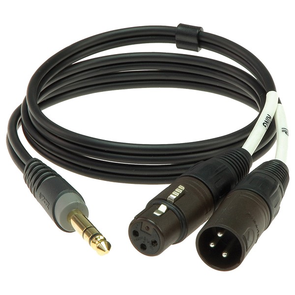 Klotz 1/4'' TRS Jack - Dual XLR Interconnect Cable, 1m