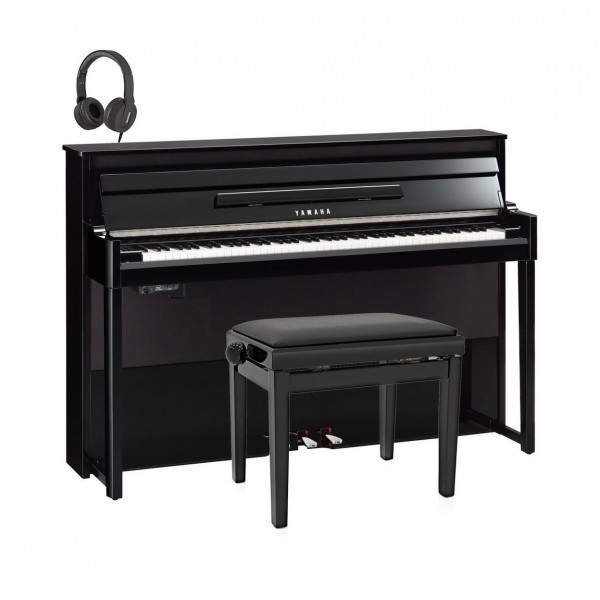 Yamaha NU1X AvantGrand Hybrid Digital Piano Package, Polished Ebony