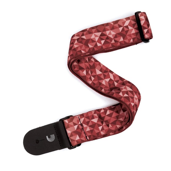 Planet Waves Woven Guitar Strap, African Geometrics Red