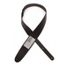Planet Waves 2.5'' Leather Guitar Strap, Grey American Flag Patch