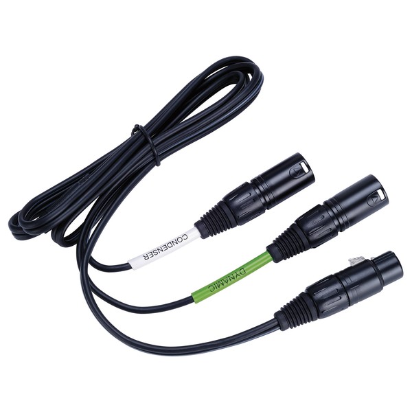 Lewitt DTP40TRS 1.5m 5-pin XLR to 2x XLR Cable For DTP-640-REX - Main