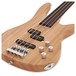 Chicago Fretless Bass Guitar by Gear4music, Natural