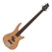 Chicago Fretless Bass Guitar by Gear4music, Natural