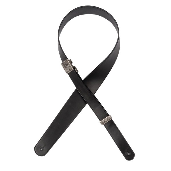 Planet Waves Fast Track Leather Guitar Strap, Black