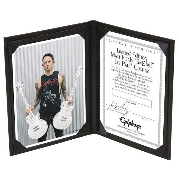 Epiphone Ltd. Ed. Matt Heafy "SnØfall" Les Paul Certificate