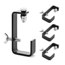G Clamp with Truss Protector, Pack of 4, by Gear4music