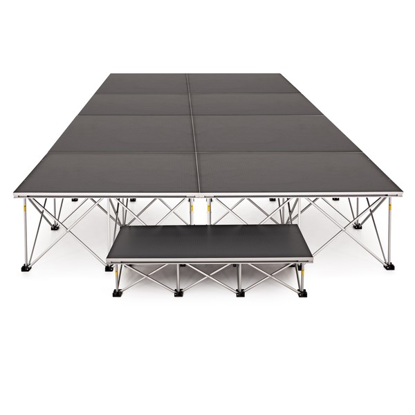 2m x 4m Flat Portable Stage Kit by Gear4music, 40cm