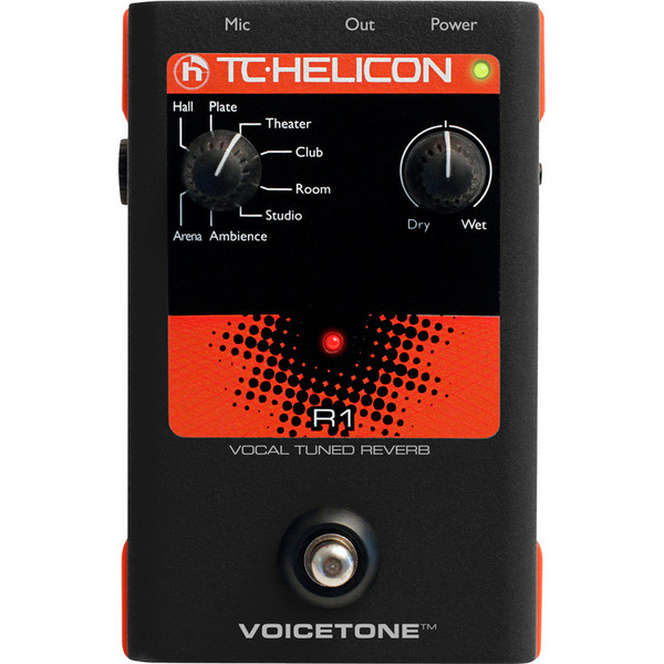 TC Helicon VoiceTone R1 Vocal Tuned Reverb Voice Processor Front