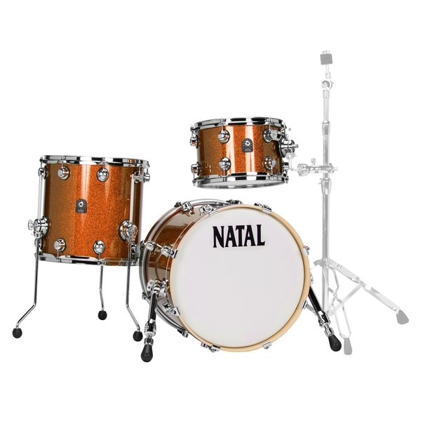 Natal Originals Maple 18" 3pc Shell Pack, Orange Sparkle