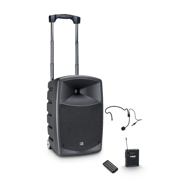 LD Systems Roadbuddy 10 HS Portable PA Speaker with Headset Microphone and Beltpack
