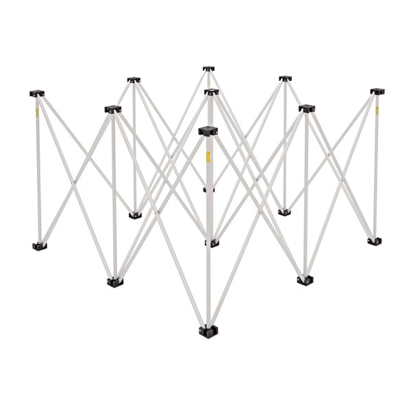 1m x 1m Flat Portable Stage Kit by Gear4music, 60cm
