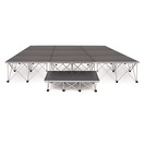 3 x 3 m B&auml;rbart Scenpaket fr&aring;n Gear4music, 40 cm