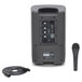 Samson XP106 Portable PA System - Rear With Mic
