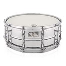 WorldMax 14'' x 5.5'' Beaded Chrome Over Steel Snare Drum, Chrome HW