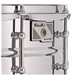 WorldMax 14'' x 5.5'' Beaded Chrome Over Steel Snare Drum, Chrome HW