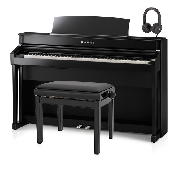 Kawai CS8 Digital Piano Package, Polished Ebony